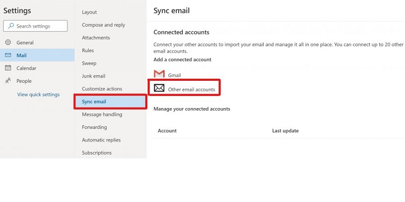 How to use, sync or connect Hotmail account to Outlook
